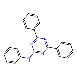 N,4,6-triphenyl-1,3,5-triazin-2-amine structure