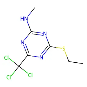 Compound C7H9Cl3N4S structure