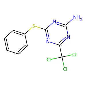Compound C10H7Cl3N4S structure