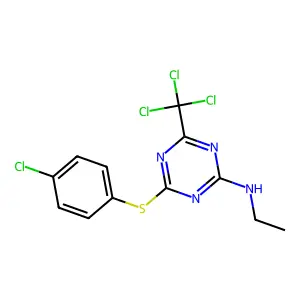 Compound C12H10Cl4N4S structure