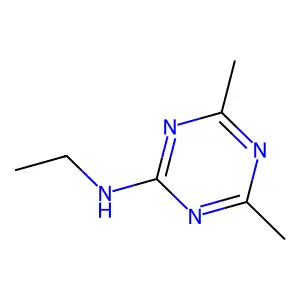 N-ethyl-4,6-dimethyl-1,3,5-triazin-2-amine structure