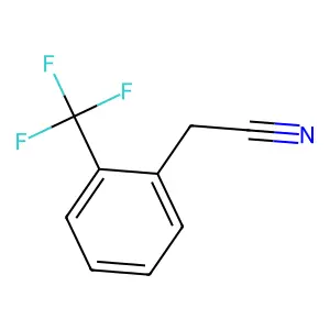 2-[2-(trifluoromethyl)phenyl]acetonitrile structure