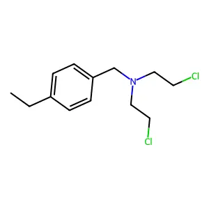 N,N-Bis(2-chloroethyl)-4-ethylbenzylamine structure