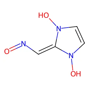 1,3-dihydroxy-2-(nitrosomethylidene)imidazole structure