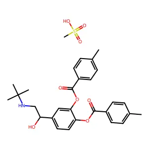 BITOLTEROL MESYLATE structure