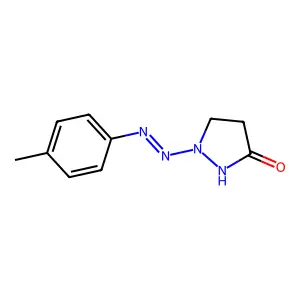 1-[2-(4-methylphenyl)diazenyl]tetrahydro-3H-pyrazol-3-one structure