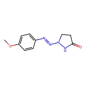 1-[2-(4-methoxyphenyl)diazenyl]tetrahydro-3H-pyrazol-3-one structure