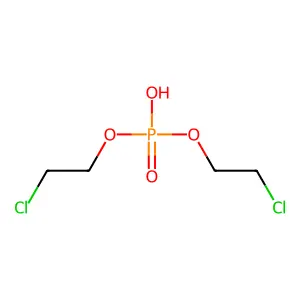 bis(2-chloroethyl) phosphate structure