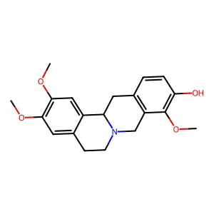(13aS)-2,3,9-trimethoxy-6,8,13,13a-tetrahydro-5H-isoquinolino[2,1-b]isoquinolin-10-ol structure