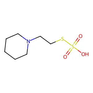 1-(2-sulfosulfanylethyl)piperidine structure
