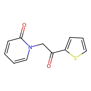 1-(2-Oxo-2-(thiophen-2-yl)ethyl)pyridin-2(1H)-one structure