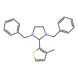 1,3-dibenzyl-2-(3-methylthiophen-2-yl)imidazolidine structure