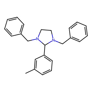 1,3-dibenzyl-2-(3-methylphenyl)imidazolidine structure
