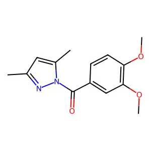 1-(3,4-dimethoxybenzoyl)-3,5-dimethyl-1H-pyrazole structure