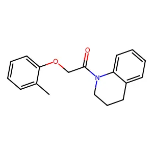 1-(3,4-dihydro-2H-quinolin-1-yl)-2-(2-methylphenoxy)ethanone structure