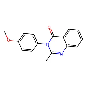 4(3H)-Quinazolinone, 3-(p-methoxyphenyl)-2-methyl- structure