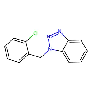 1-[(2-chlorophenyl)methyl]benzotriazole structure