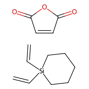 1,1-bis(ethenyl)silinane;furan-2,5-dione structure