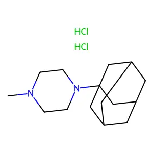 Piperazine, 1-(1-adamantyl)-4-methyl-, dihydrochloride structure