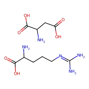 L-Arginine, L-aspartate structure