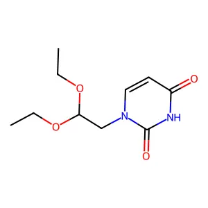 1-(2,2-diethoxyethyl)pyrimidine-2,4(1H,3H)-dione structure