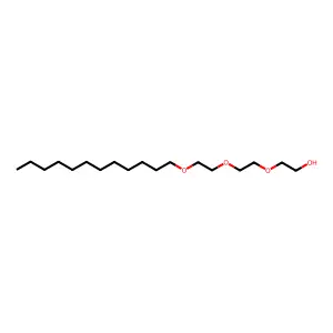 Triethylene glycol monododecyl ether structure