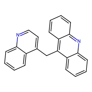 ACRIDINE, 9-(4-QUINOLYLMETHYL)- structure
