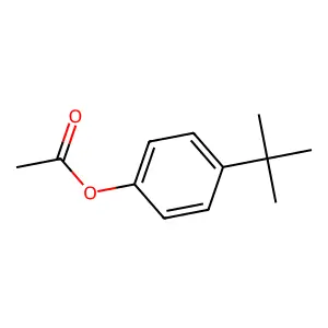 (4-tert-butylphenyl) acetate structure