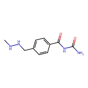 N-carbamoyl-4-[(2-methylhydrazinyl)methyl]benzamide structure