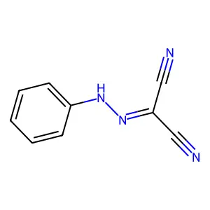 2-(phenylhydrazinylidene)propanedinitrile structure