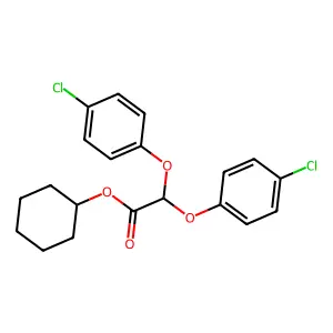 Bis(p-chlorophenoxy)acetic acid cyclohexyl ester structure