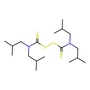 Thioperoxydicarbonic diamide ([(H2N)C(S)]2S2), tetrakis(2-methylpropyl)- structure