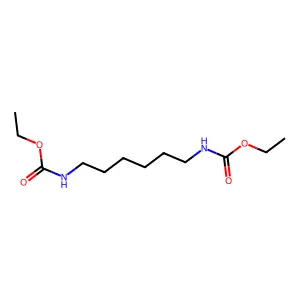 Carbamic acid, 1,6-hexanediylbis-, diethyl ester structure