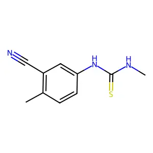 1-(3-cyano-4-methylphenyl)-3-methylthiourea structure