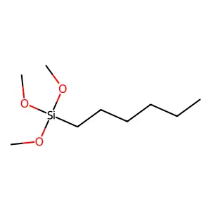 Hexyltrimethoxysilane structure