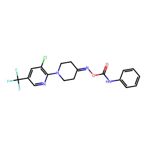 [[1-[3-chloro-5-(trifluoromethyl)-2-pyridinyl]piperidin-4-ylidene]amino] N-phenylcarbamate structure
