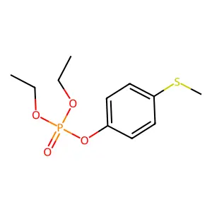 diethyl (4-methylsulfanylphenyl) phosphate structure