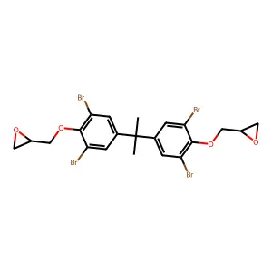 TETRABROMOBISPHENOL A DIGLYCIDYL ETHER structure