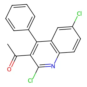 1-(2,6-dichloro-4-phenylquinolin-3-yl)ethanone structure