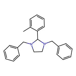 1,3-dibenzyl-2-(2-methylphenyl)imidazolidine structure