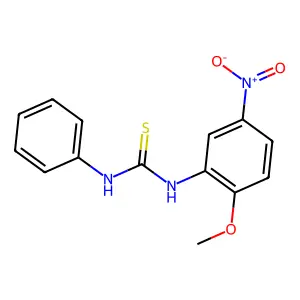 1-(2-methoxy-5-nitrophenyl)-3-phenylthiourea structure