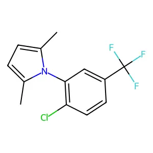 1-[2-chloro-5-(trifluoromethyl)phenyl]-2,5-dimethyl-1H-pyrrole structure