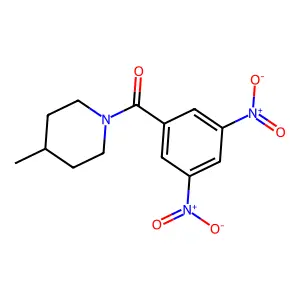 1-(3,5-dinitrobenzoyl)-4-methylpiperidine structure