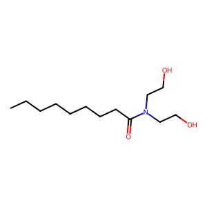 Nonanamide, N,N-bis(2-hydroxyethyl)- structure