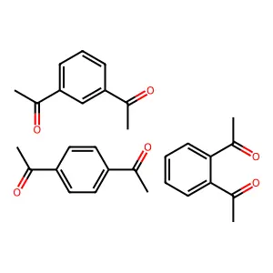 1,1'-(PHENYLENE)BISETHANONE structure