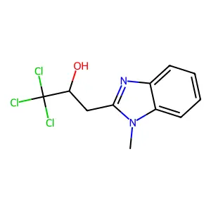 1,1,1-trichloro-3-(1-methylbenzimidazol-2-yl)propan-2-ol structure