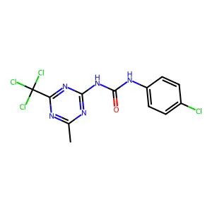 Compound C12H9Cl4N5O structure