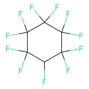 Undecafluorocyclohexane structure