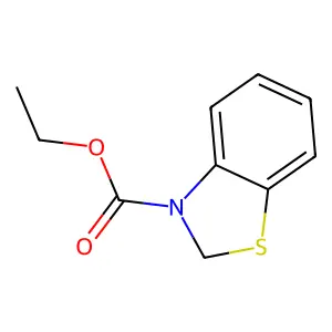 Ethyl 3-benzothiazolinecarboxylate structure