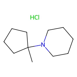 1-(1-Methylcyclopentyl)piperidine hydrochloride structure